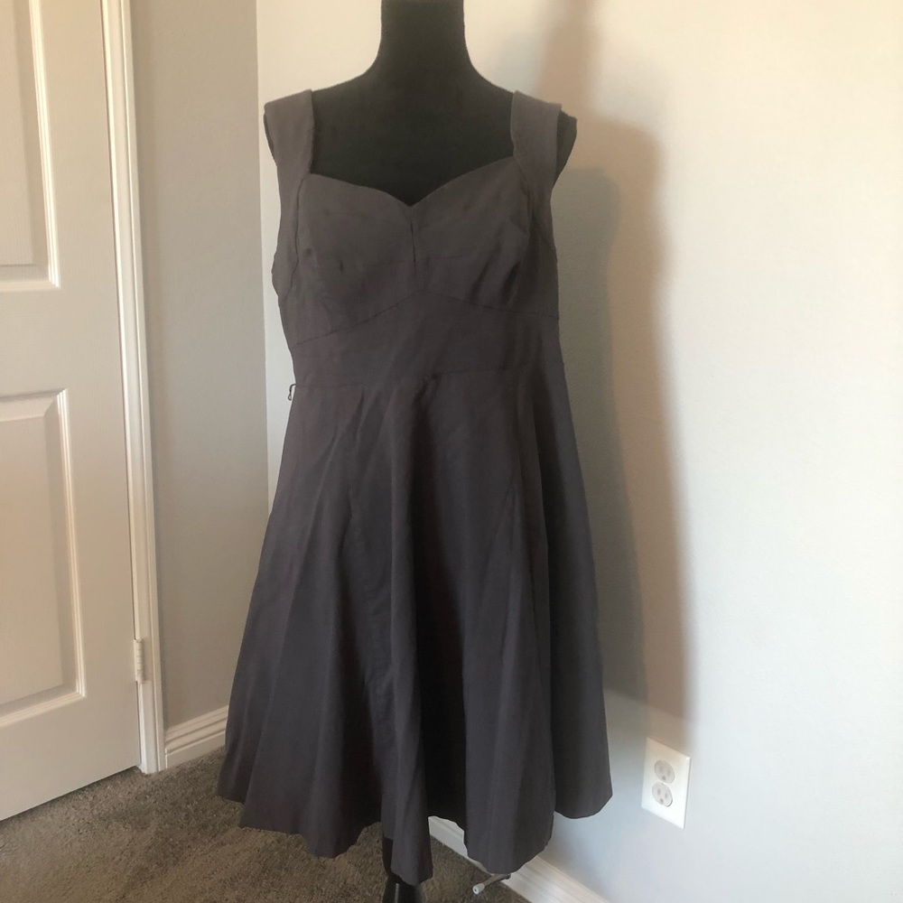 Grey torrid swing dress